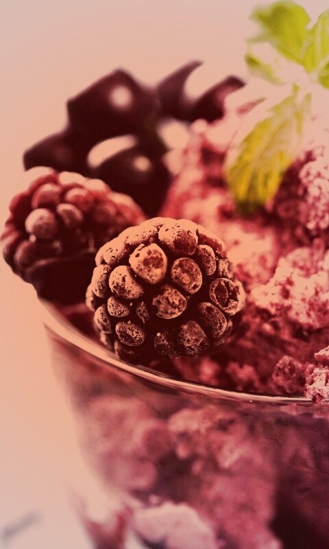 Ягодное мороженное обои