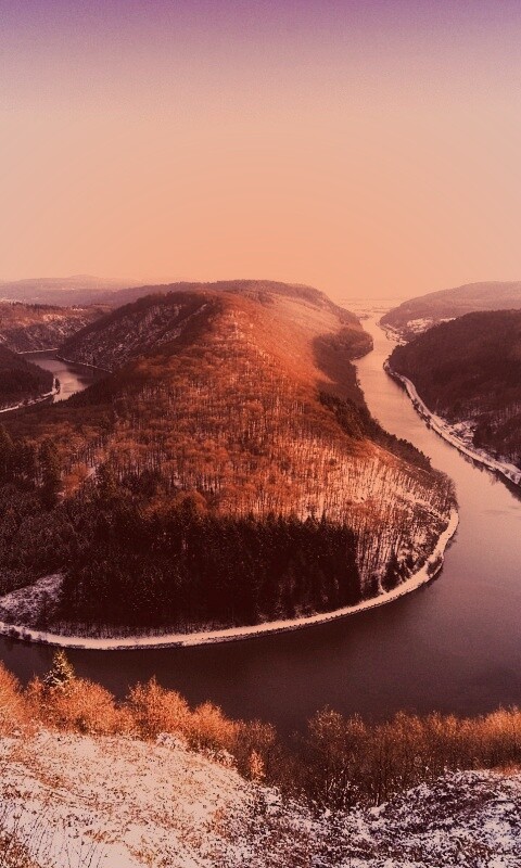 Изгиб реки обои