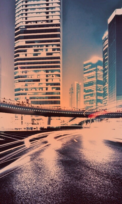 Ночной мегаполис обои