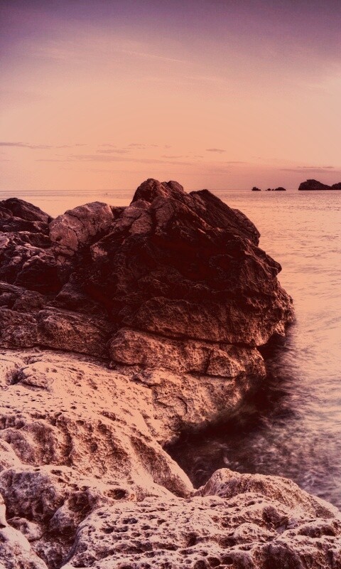 Закат на море обои