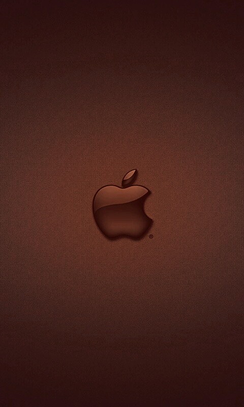 Логотип apple в стекле обои