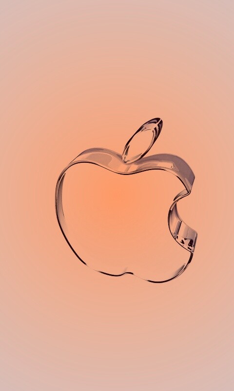 Стеклянный логотип Apple обои