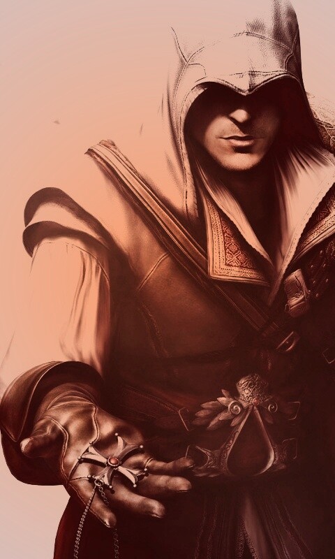 Ассасин с крестом обои