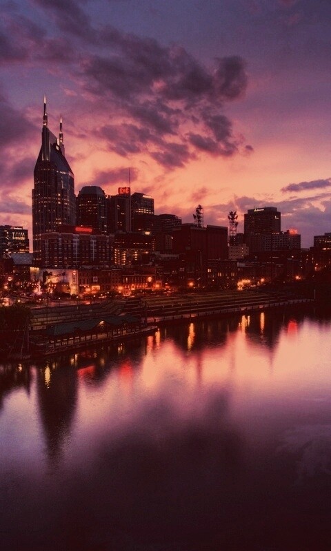 Ночной город обои