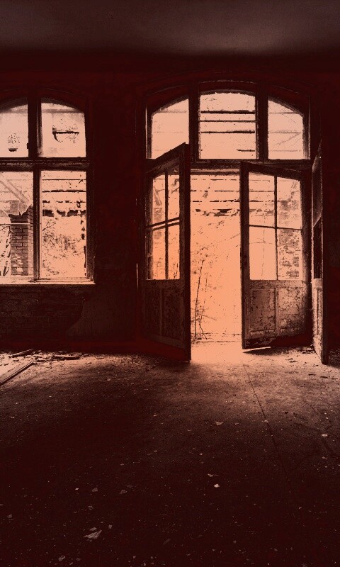 Комната в заброшенном здании обои