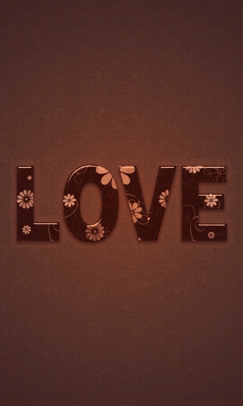 Любовь в минимализме обои