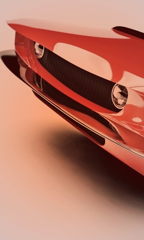 Красный ретро автомобиль обои