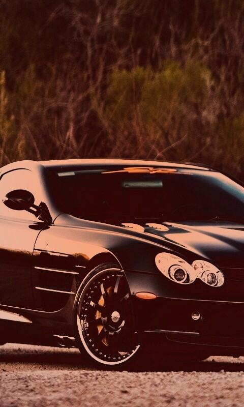 Черный мерседес обои