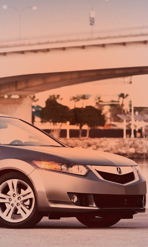 Acura на фоне моста обои