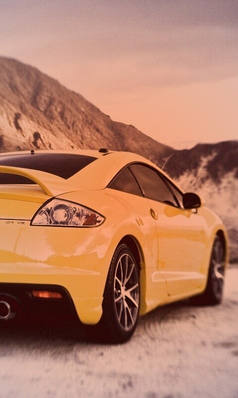 Mitsubishi в горах обои