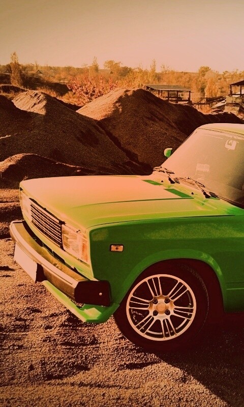 Кислотные жигули обои