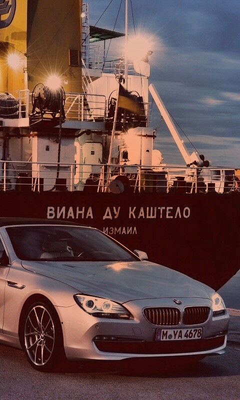BMW 6 в порту обои