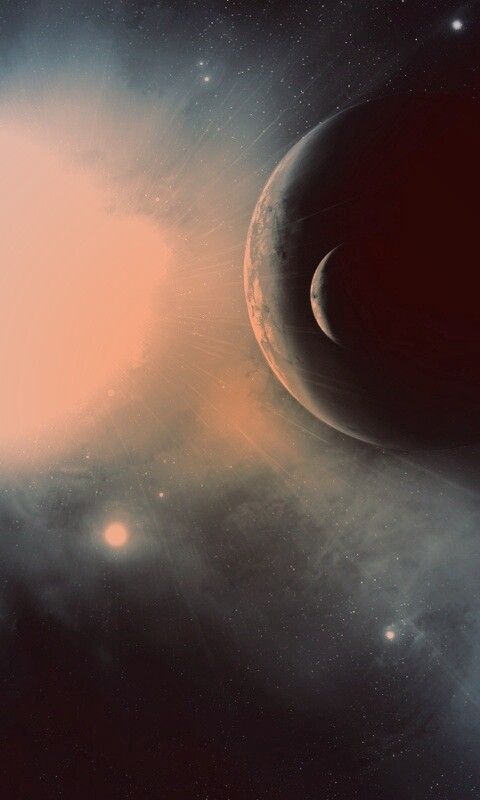 Перенасыщение голубым цветом обои