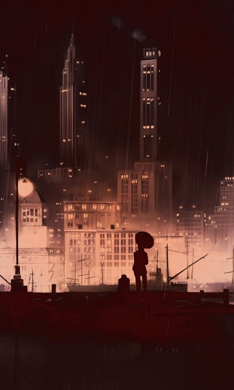 Дядька с зонтиком же обои