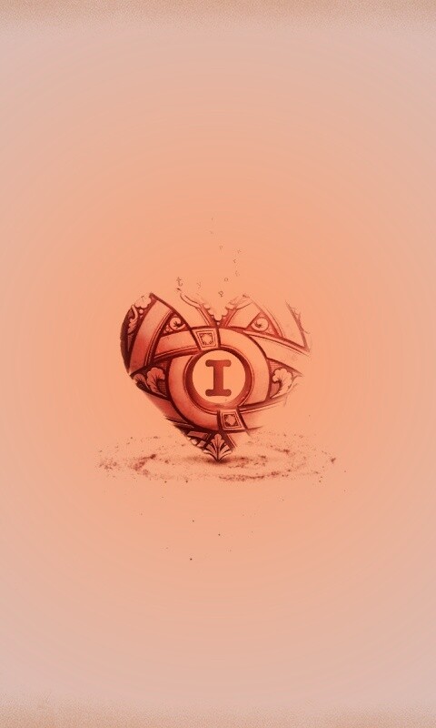 Креативное минималистичное сердце обои