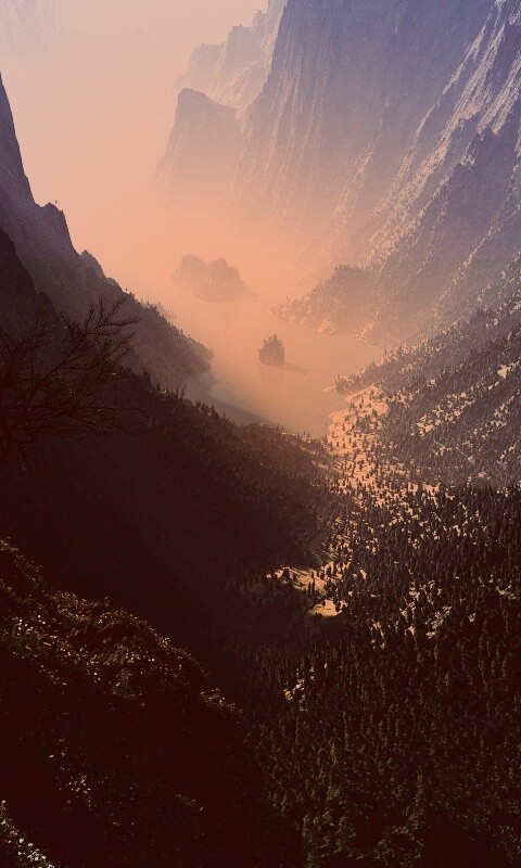 Озеро на перевале обои