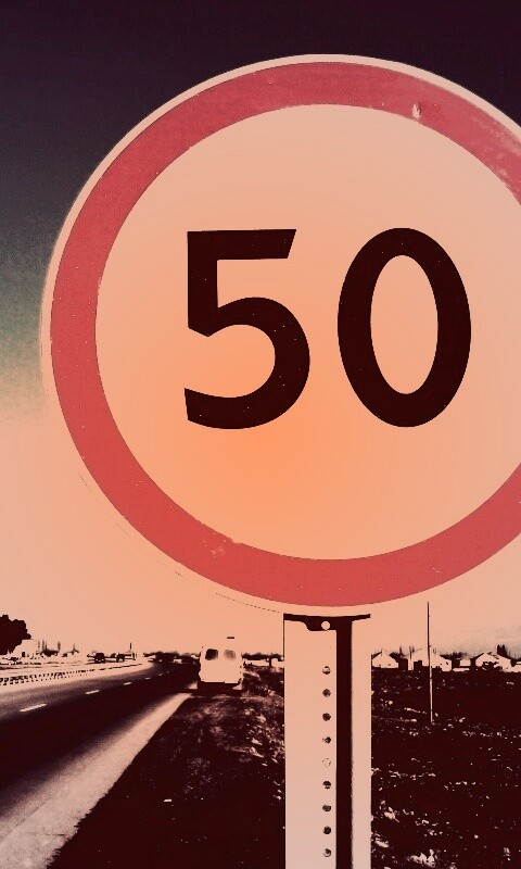 Ограничение скорости 50 км/ч обои