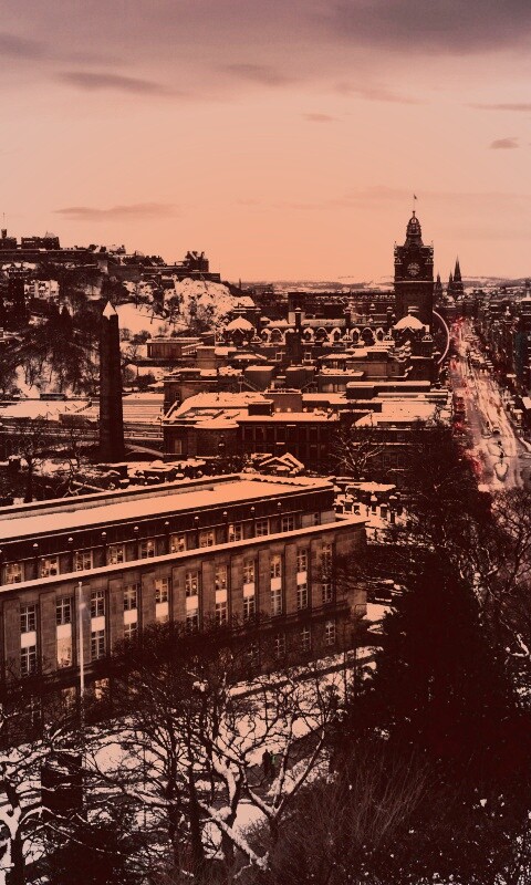 Вид на Эдинбург обои