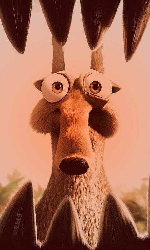 Скрэт и динозавр обои