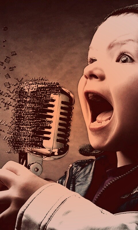 Экспрессивный певец обои