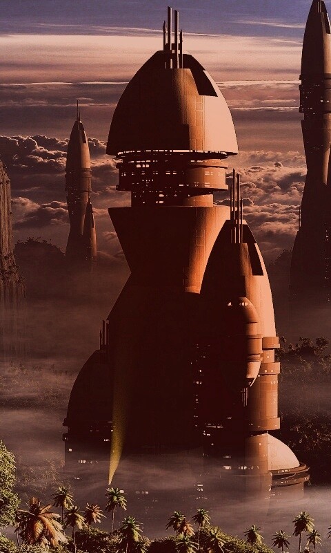 Город будущего обои