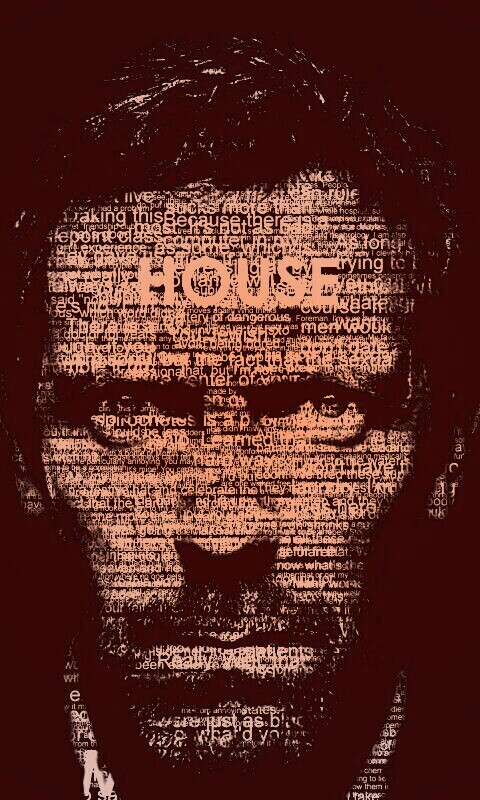 Хаус типографика обои