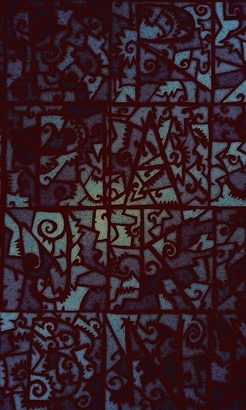 Витражные буквы обои