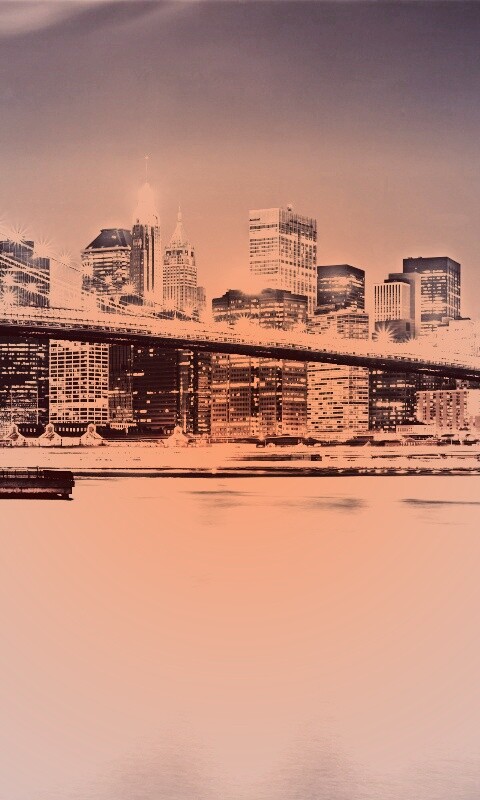 Огни ночного города обои