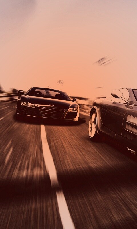 Гонка Ауди и Мерседеса обои