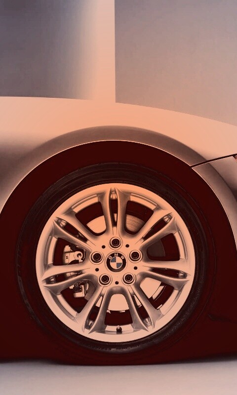 Переднее колесо автомобиля БМВ обои