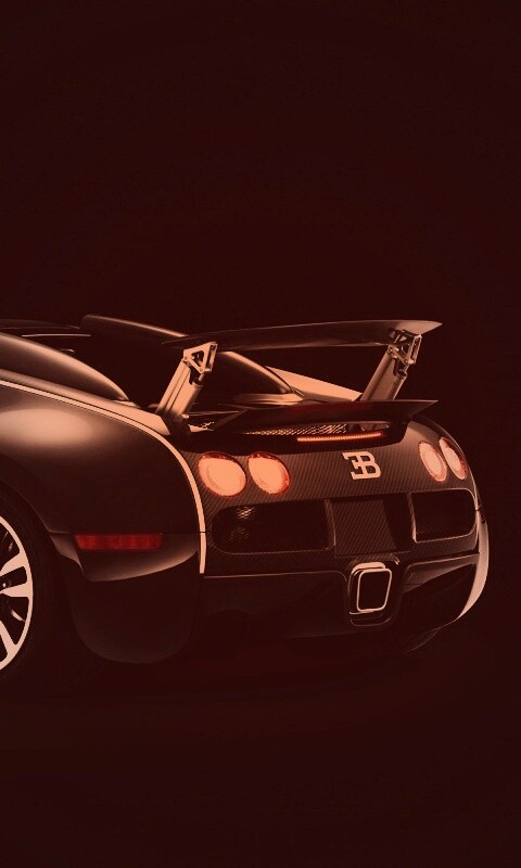 Черный спорткар обои