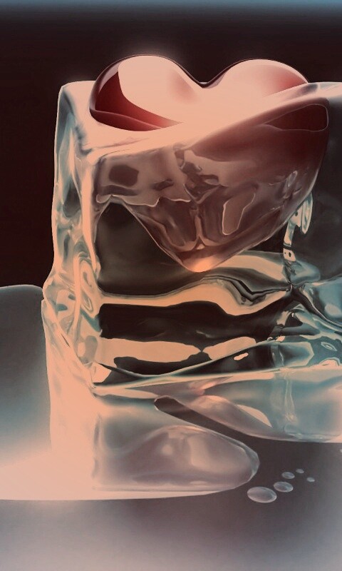 Сердце оттаивает обои