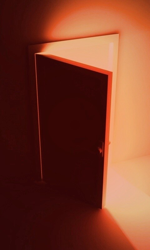 Свет из-за открытой двери обои