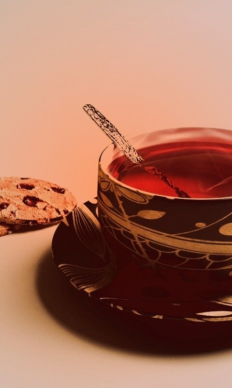 Чаек с печеньками обои