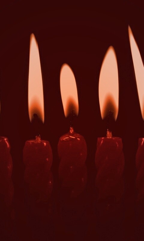 Красные свечи обои