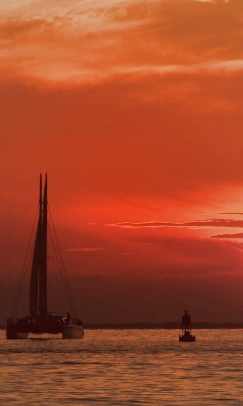 Празднование заката обои