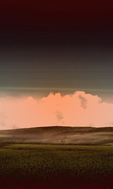 Облака у самой земли обои