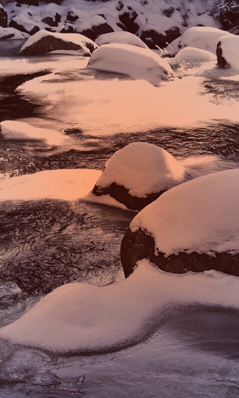 Замёрзжая речка обои