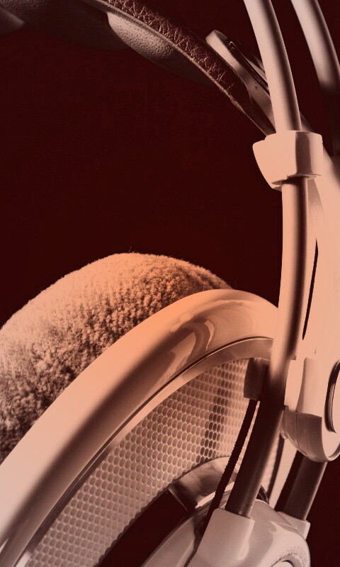 Серые наушники обои