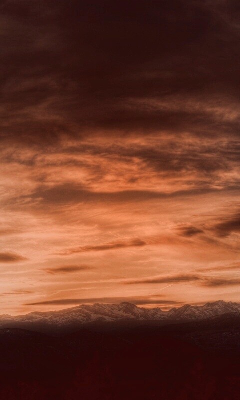 Горный закат обои