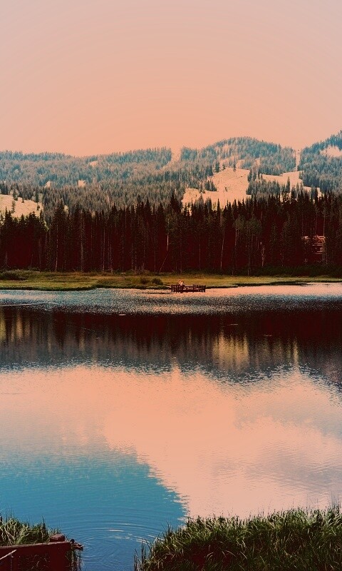 Горное озеро обои