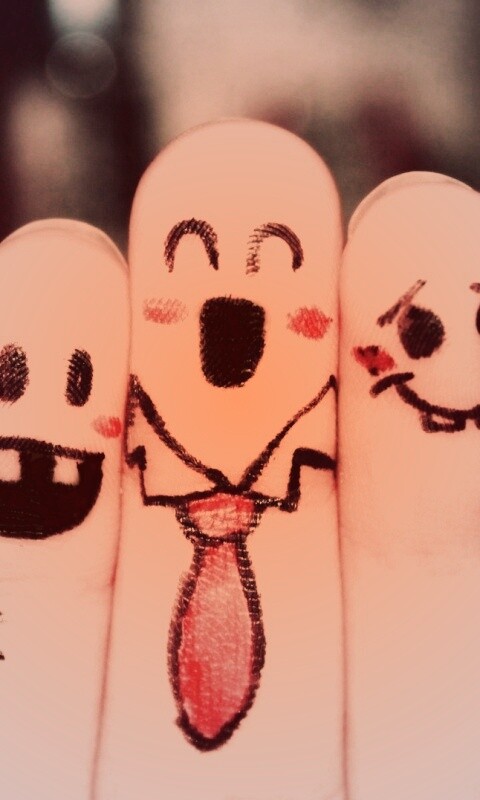 Пальцы-друзья обои