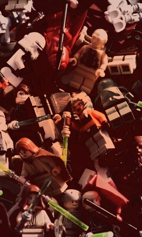 Человечки лего по мотивам звездных войн обои