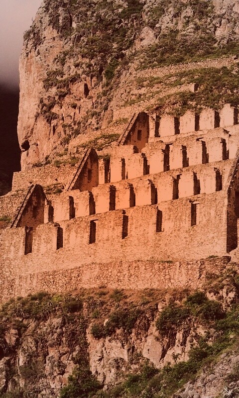 Руины в скалах Перу обои