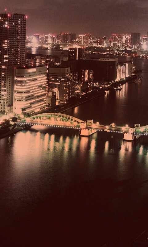 Ночной город обои