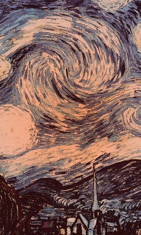 Рисунок города маслом обои