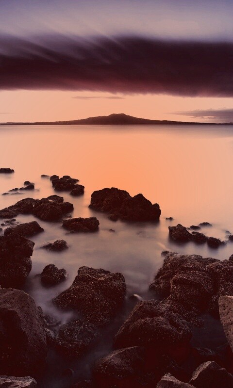 Озеро в тумане обои