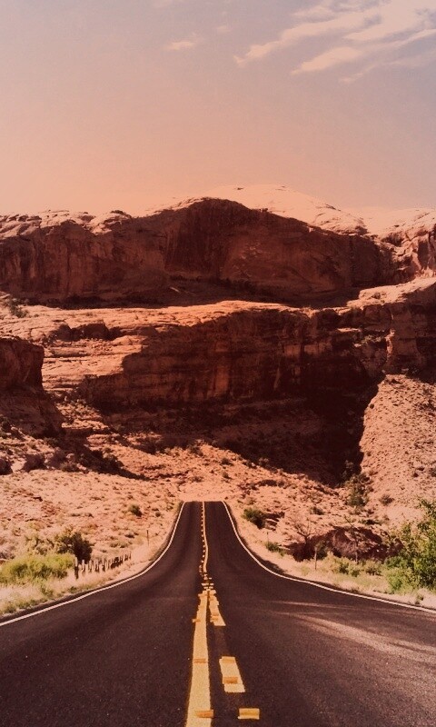 Дорога в горах обои