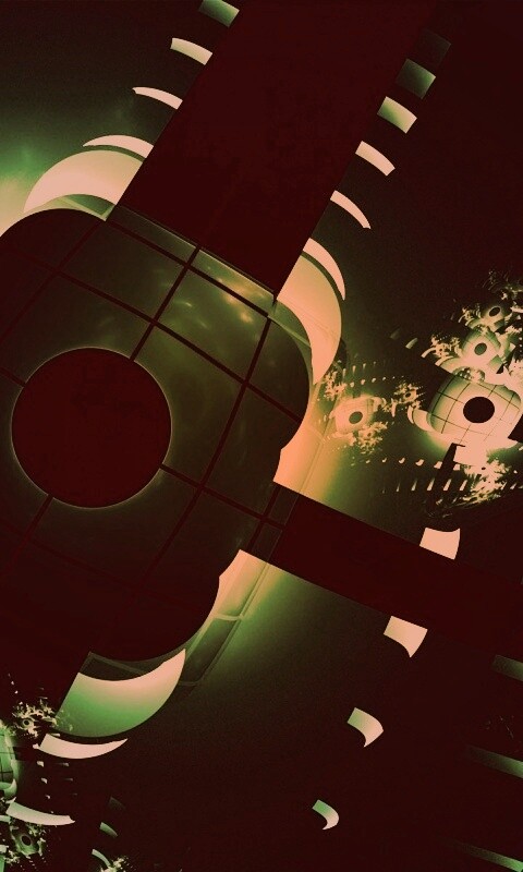 Абстрактные темно-зеленые фигуры обои