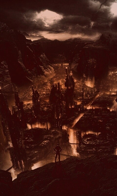 Таинственный город обои